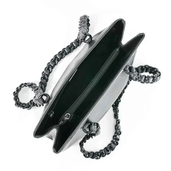 Prada Classic Nappa Chain/Leather Woven Strap Bag - Picture 10 of 16